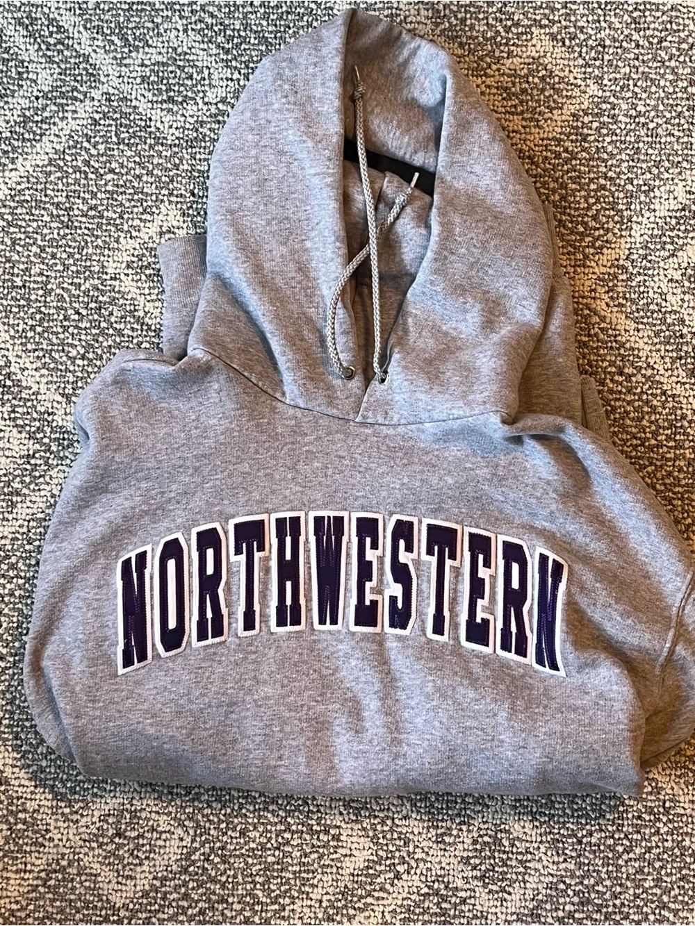 Northwestern Grey Hoodie